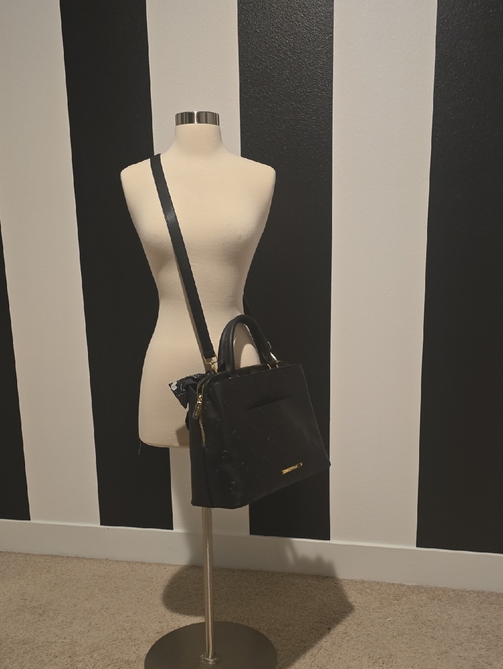 Betsey Johnson Black Skull Women's Crossbody Satchel Bag
